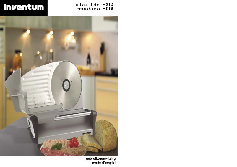 Page n°1 - Manuel utilisateur Inventum AS15