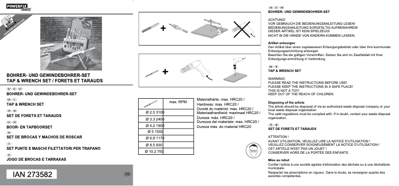 Image de la première page du manuel de l'appareil AD 4609