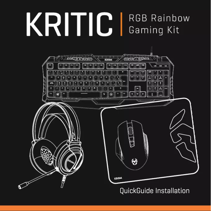 Page 1 de la notice Manuel utilisateur Krom Kritic