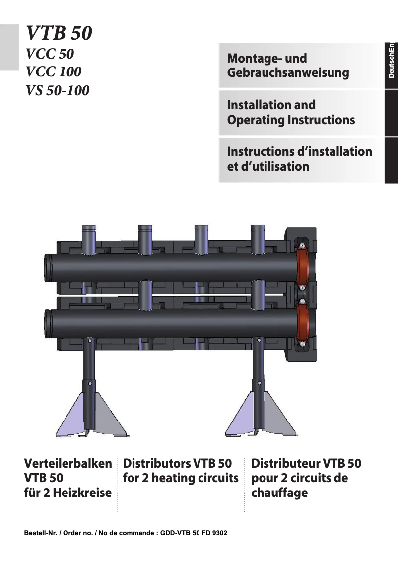 Page 1 de la notice Manuel utilisateur Dimplex VCC50