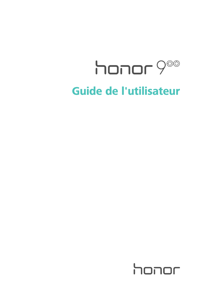 Page 1 de la notice Manuel utilisateur Honor Honor 9 Premium