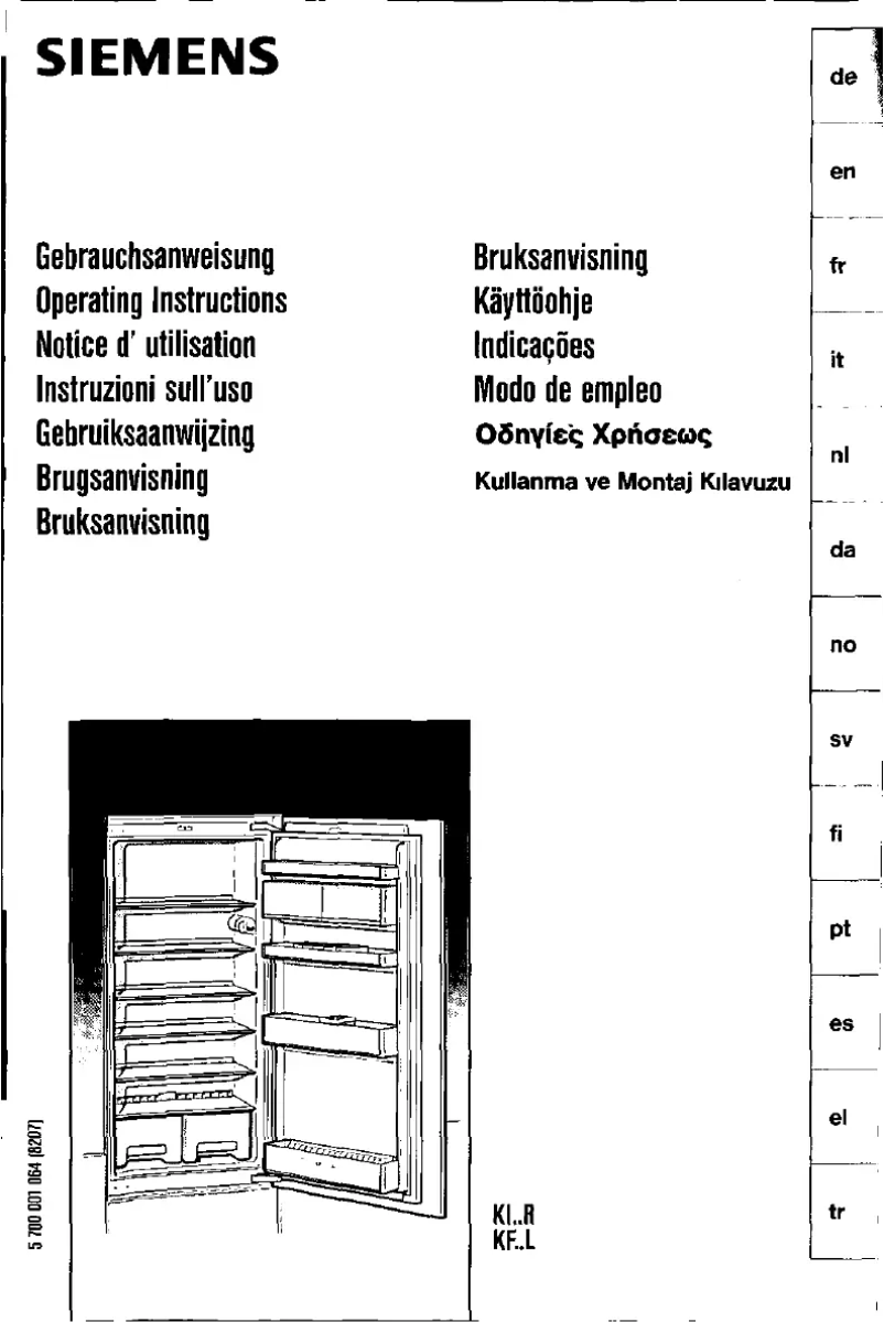 Page n°1 - Manuel utilisateur Siemens KI18R450