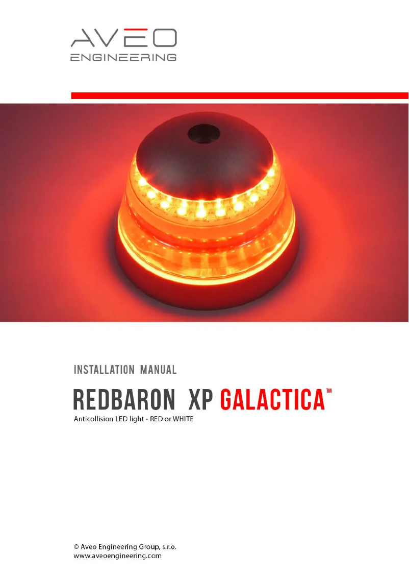 Page n°1 - Manuel utilisateur Aveo Engineering Redbaron XP Galactica