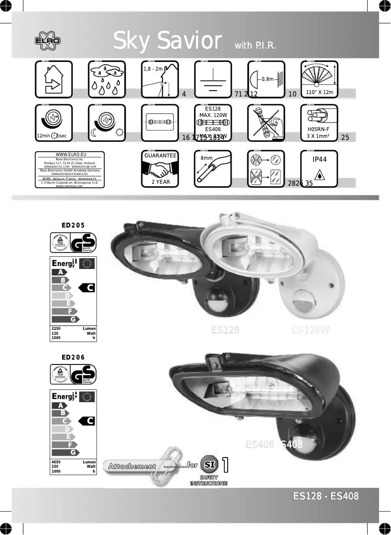 Image de la première page du manuel de l'appareil ES128