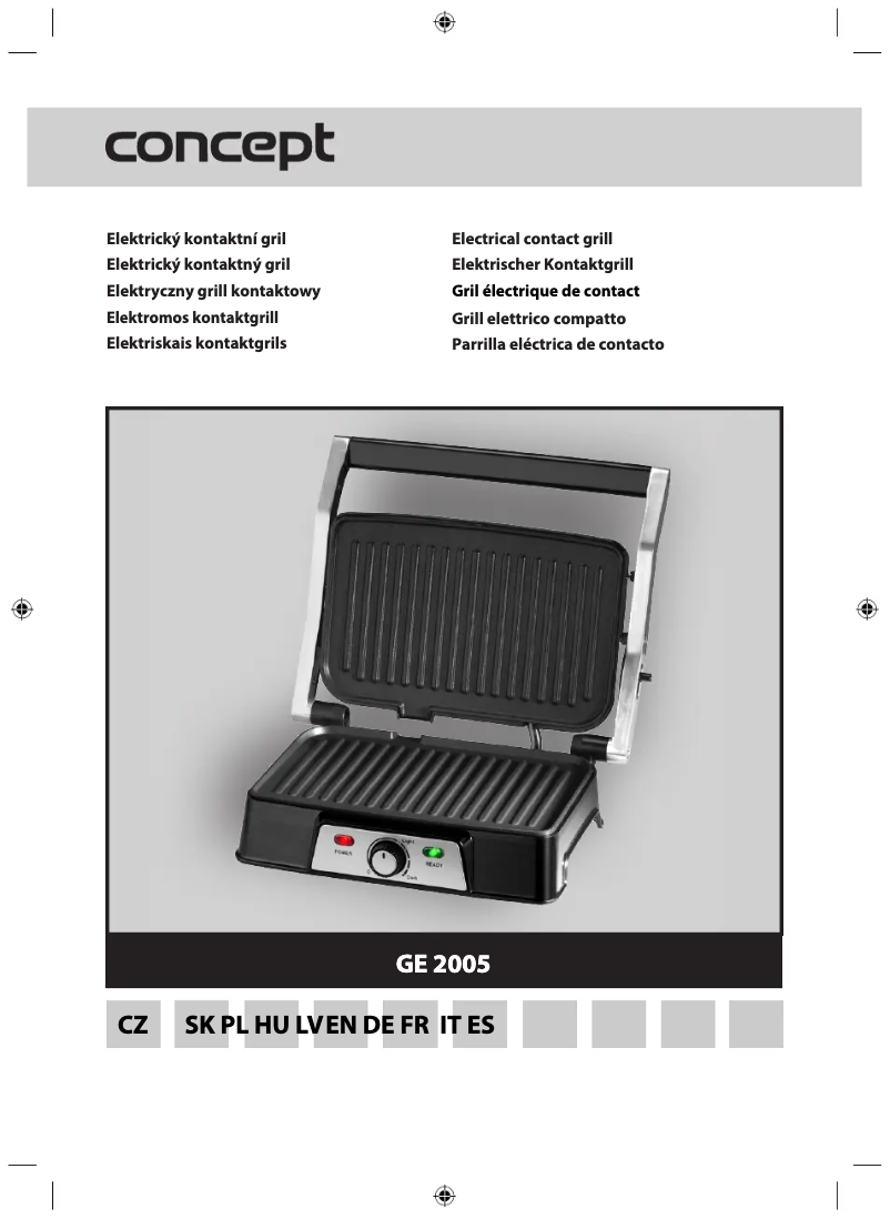 Page n°1 - Manuel utilisateur Concept GE2005