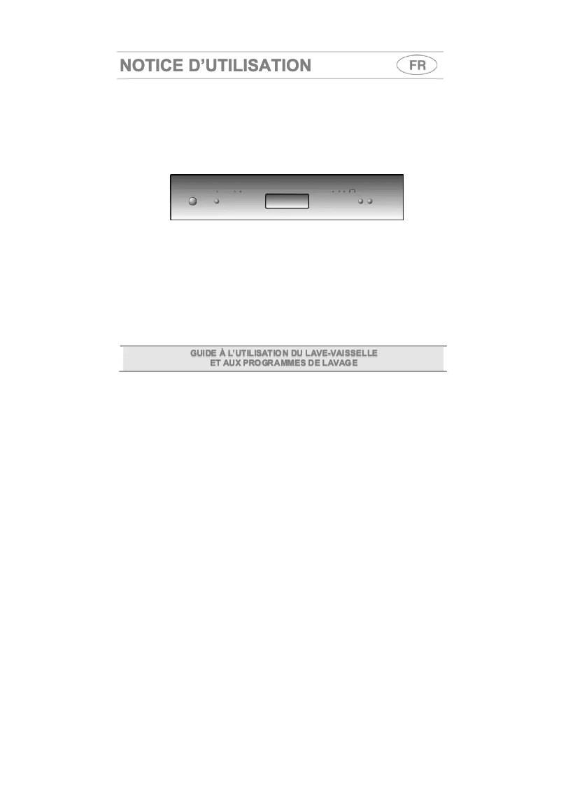 Page n°1 - Manuel utilisateur Smeg LVS1255B1