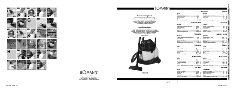 Page n°1 - Manuel utilisateur Bomann BSS 982 CB