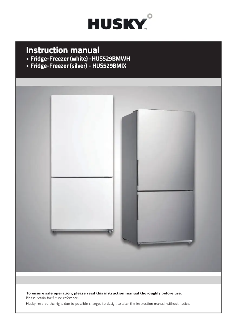 Page n°1 - Manuel utilisateur Husky HUS-529BMIX