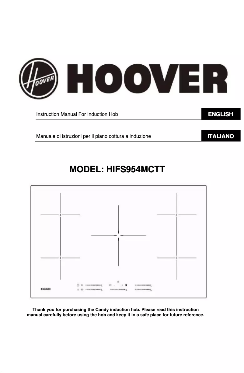 Page n°1 - Manuel utilisateur Hoover H-HOB 700 INDUCTION HIES644DB1N