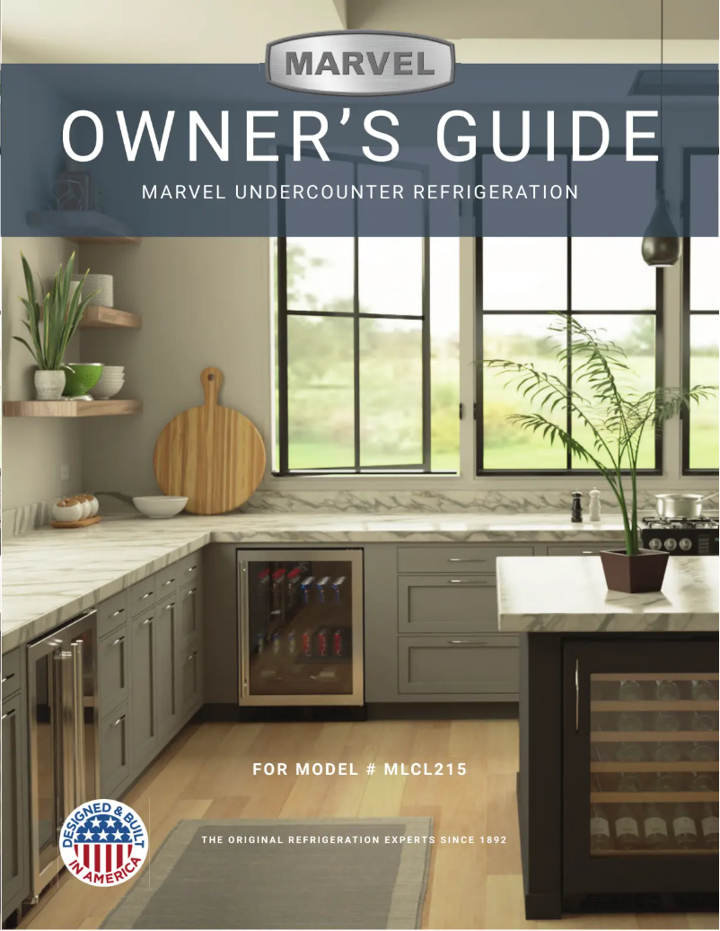 Page 1 de la notice Manuel utilisateur Marvel MLCP215SS01B