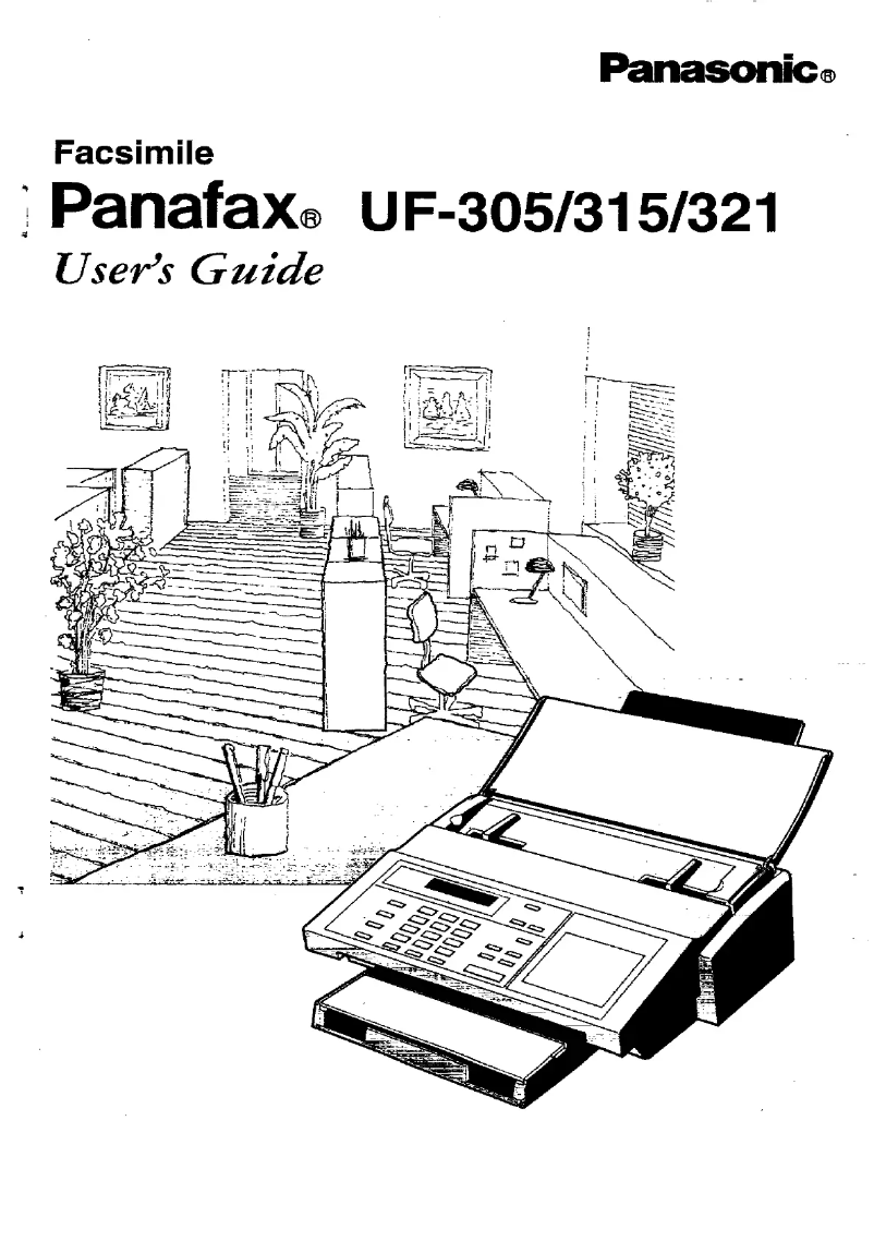 Image de la première page du manuel de l'appareil Panafax UF-305