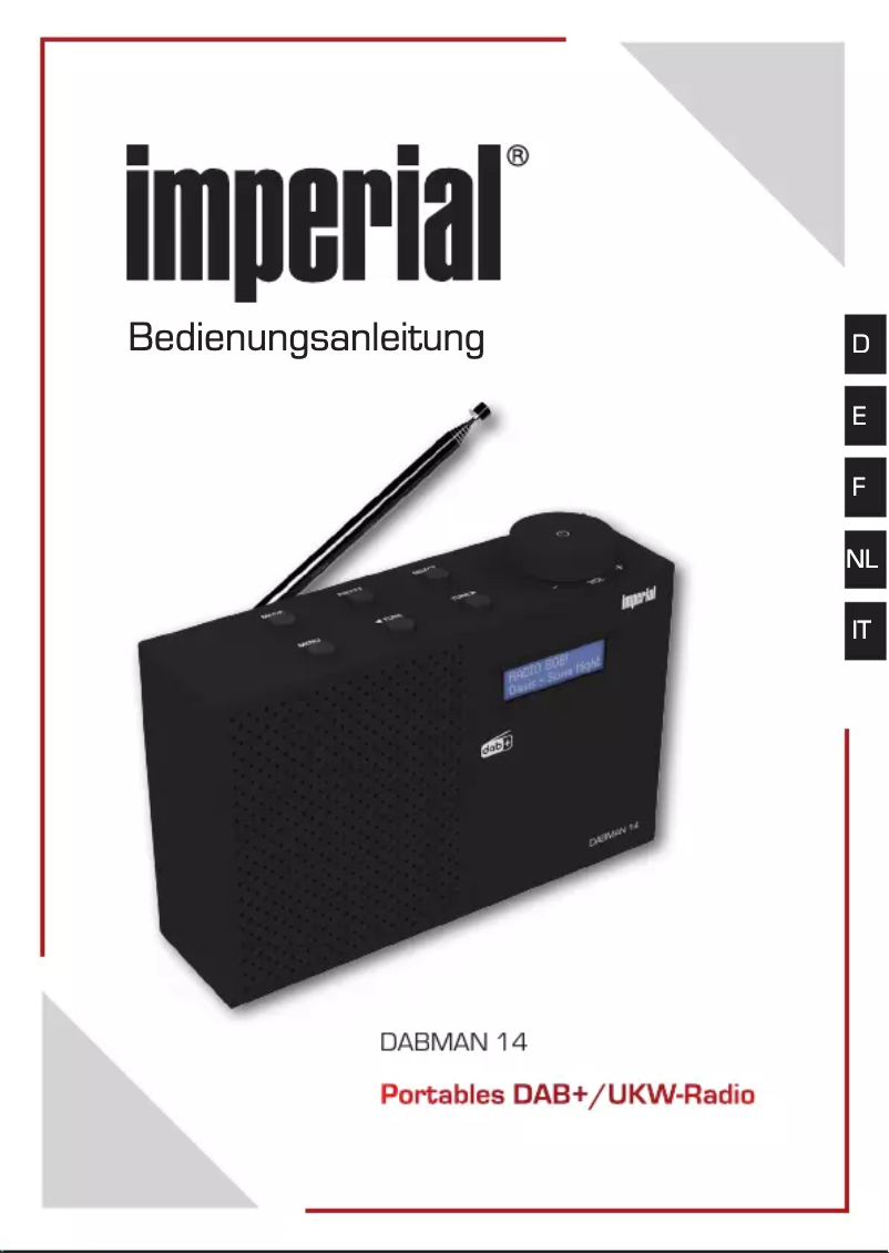Image de la première page du manuel de l'appareil DABMAN 14