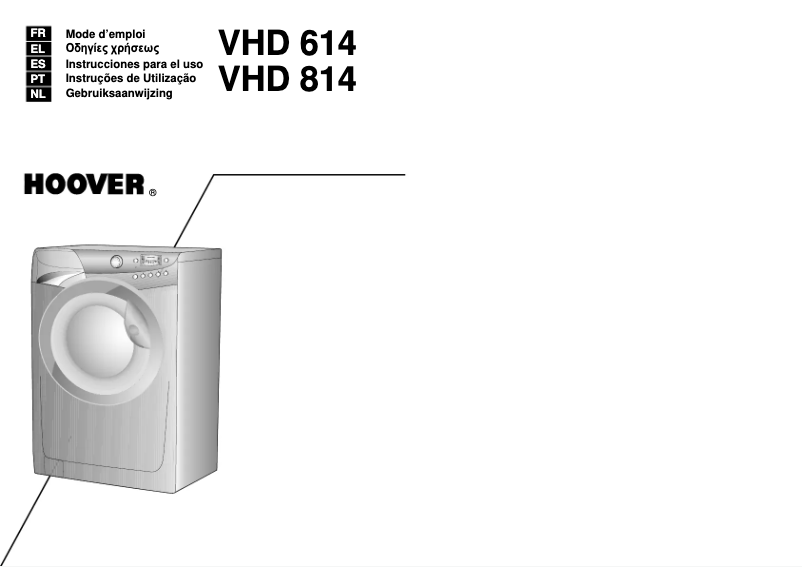 Page n°1 - Manuel utilisateur Hoover VHD 614-86S