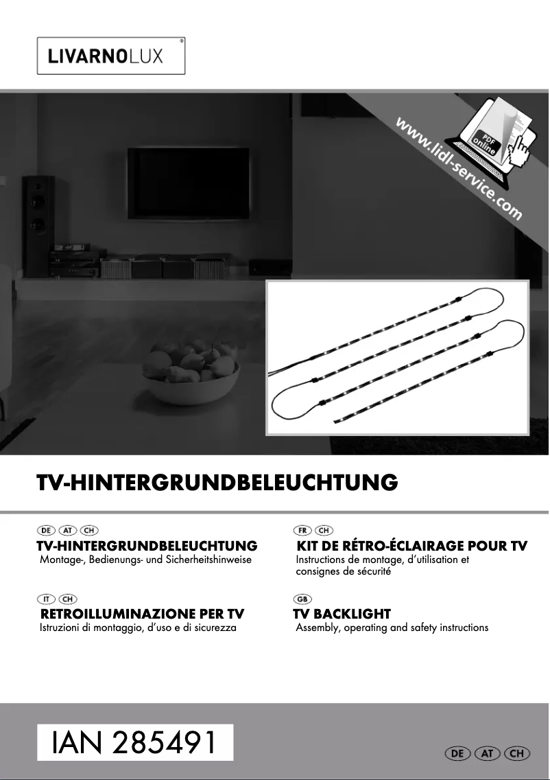 Page 1 de la notice Manuel utilisateur Livarno Lux 14120005L