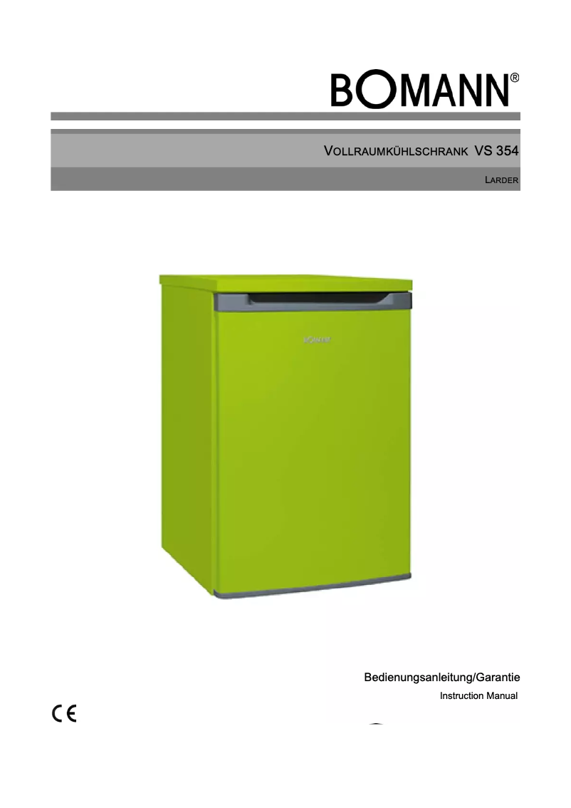 Image de la première page du manuel de l'appareil VS 354