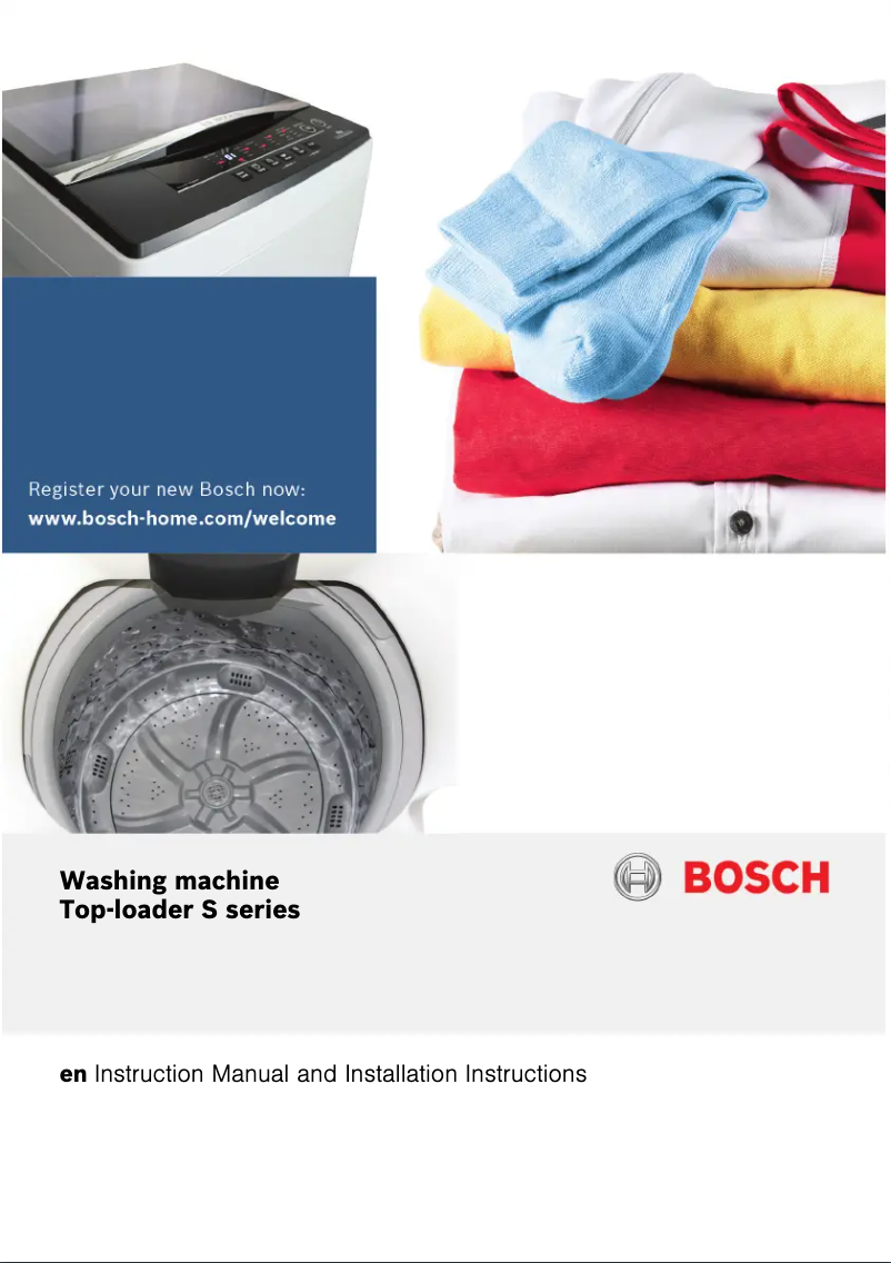 Page n°1 - Manuel utilisateur Bosch WOA145D0GC