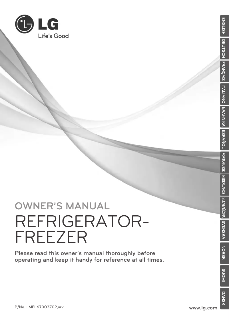 Page 1 de la notice Manuel utilisateur LG GB5237TIEZ