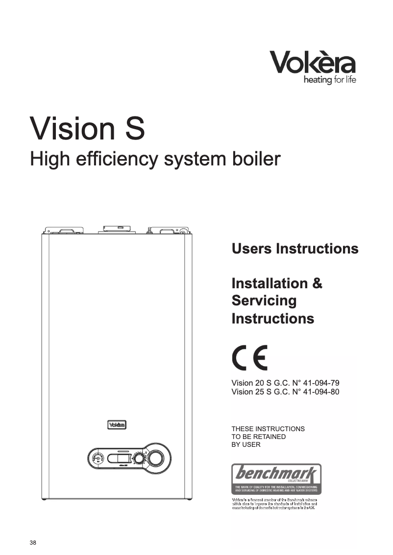 Image de la première page du manuel de l'appareil Vision 25S
