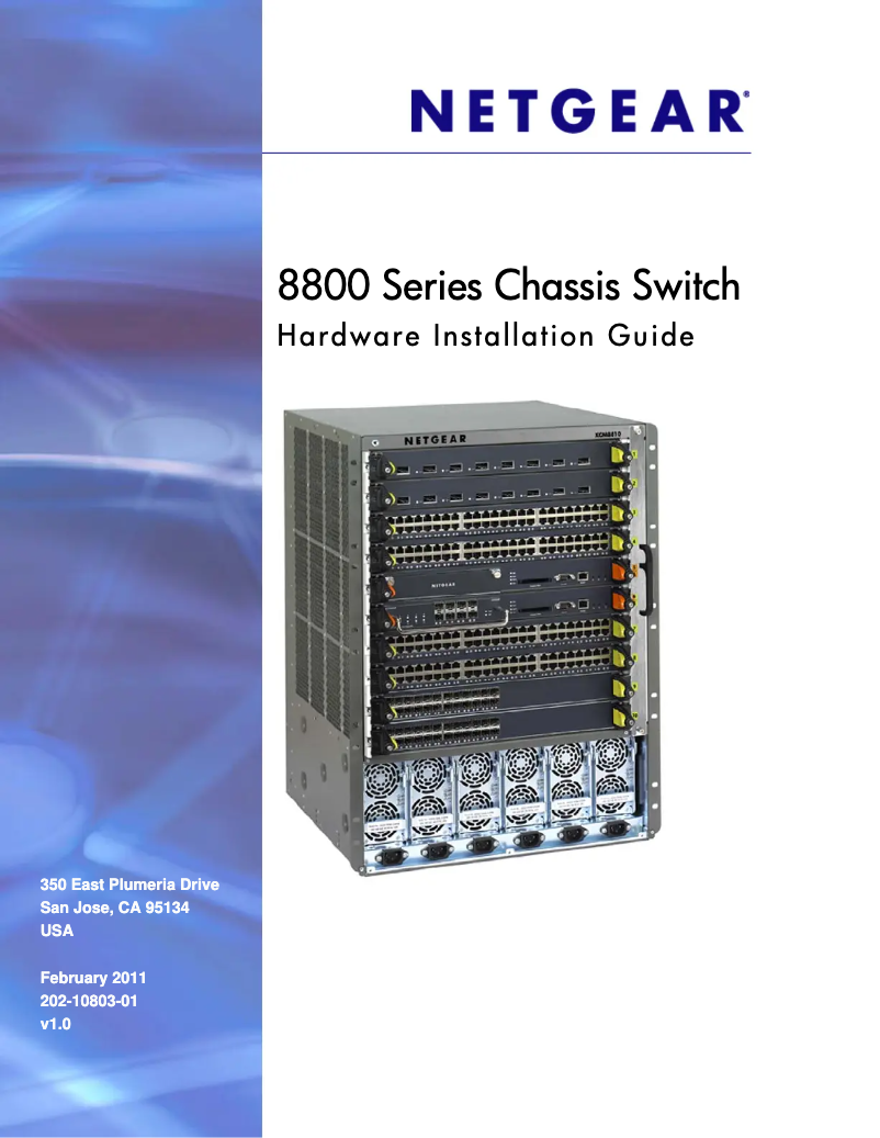 Image de la première page du manuel de l'appareil ProSafe XCM8810