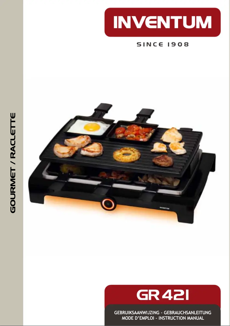 Page 1 de la notice Manuel utilisateur Inventum GR421