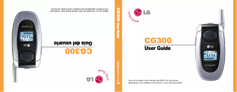 Image de la première page du manuel de l'appareil CG300