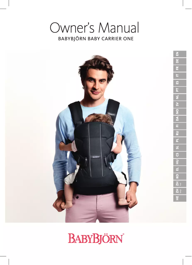 Page 1 de la notice Manuel utilisateur BabyBjörn Baby Carrier Free