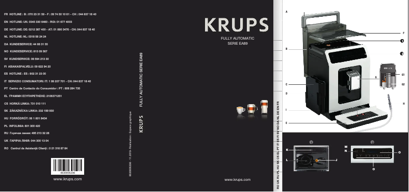 Página 1 del manual Manual de usuario Krups Evidence Espresso EA8908