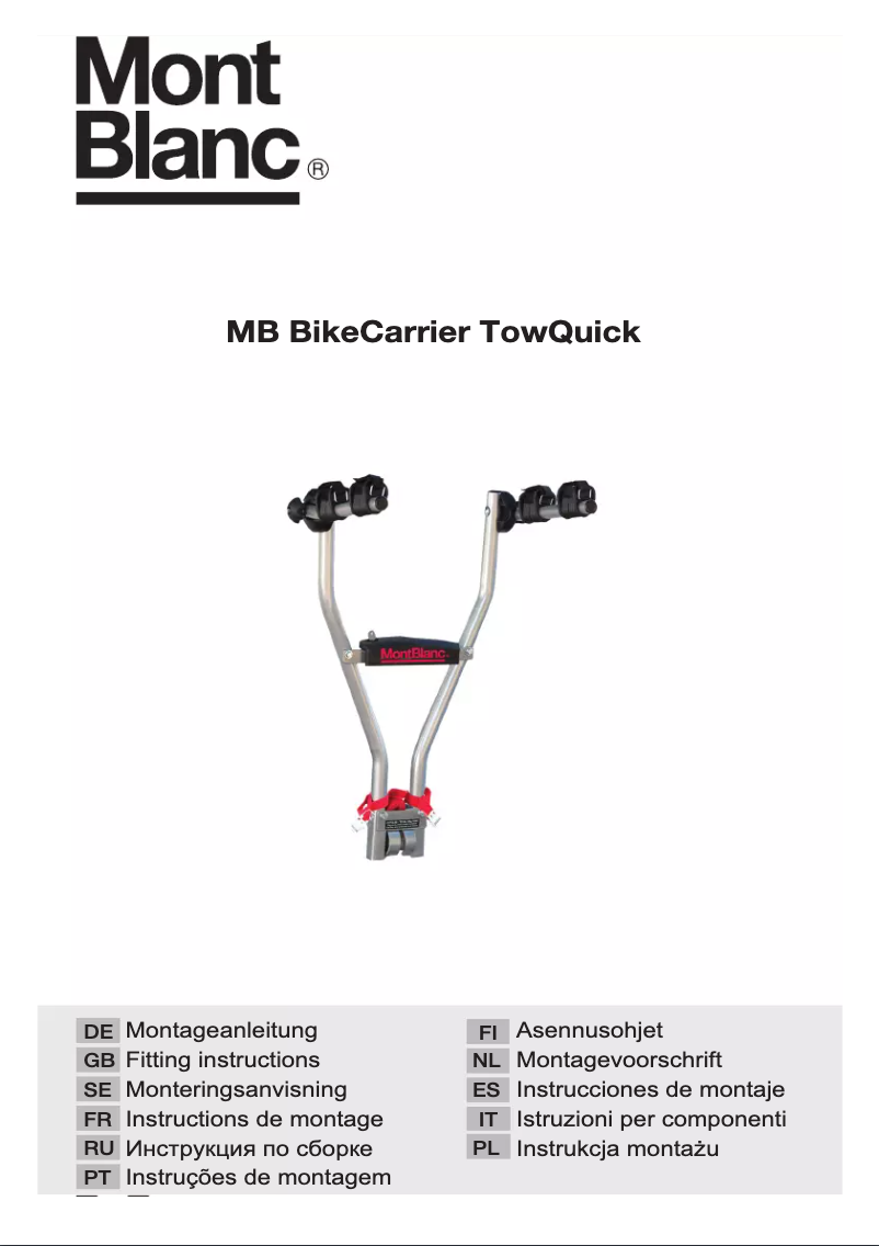 Image de la première page du manuel de l'appareil TowQuick