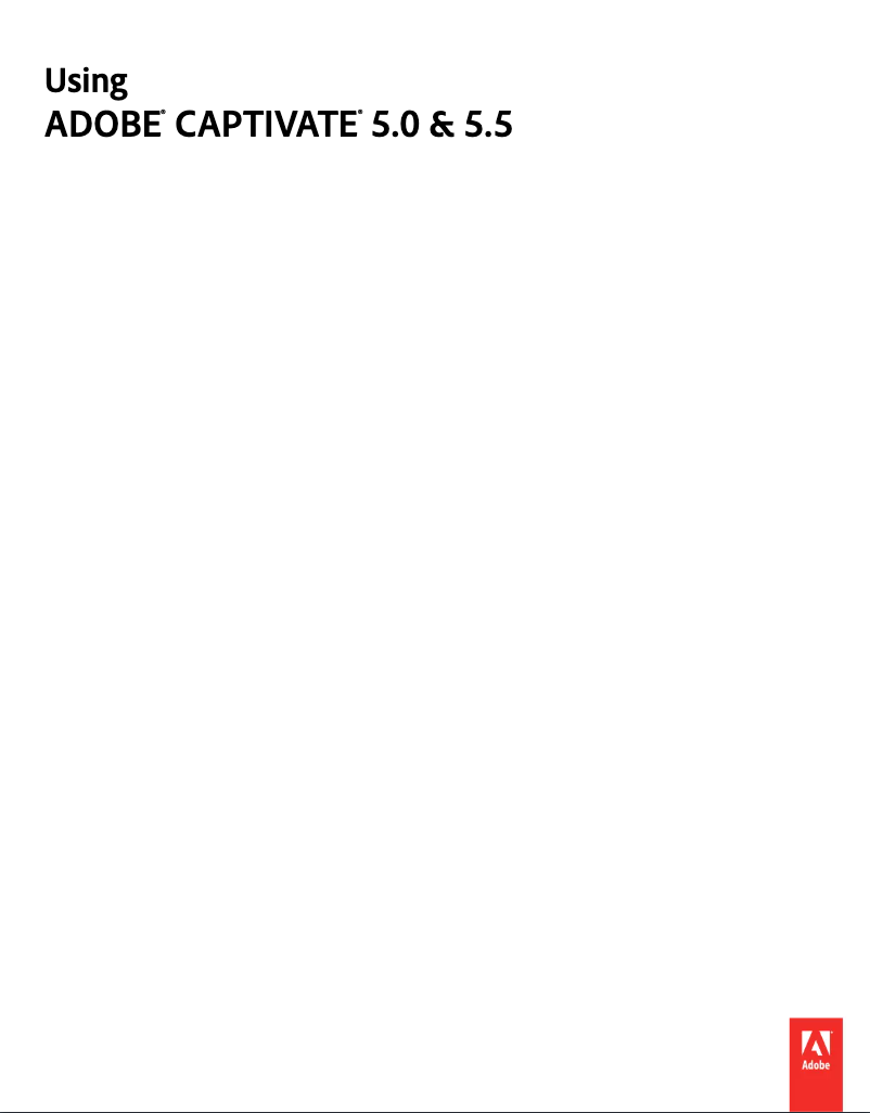Page n°1 - Manuel utilisateur Adobe Captivate 5.5 (Mac)