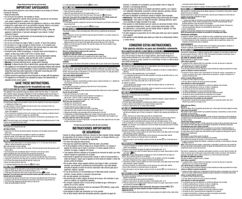 Page n°1 - Manuel utilisateur Black & Decker TR1300BD