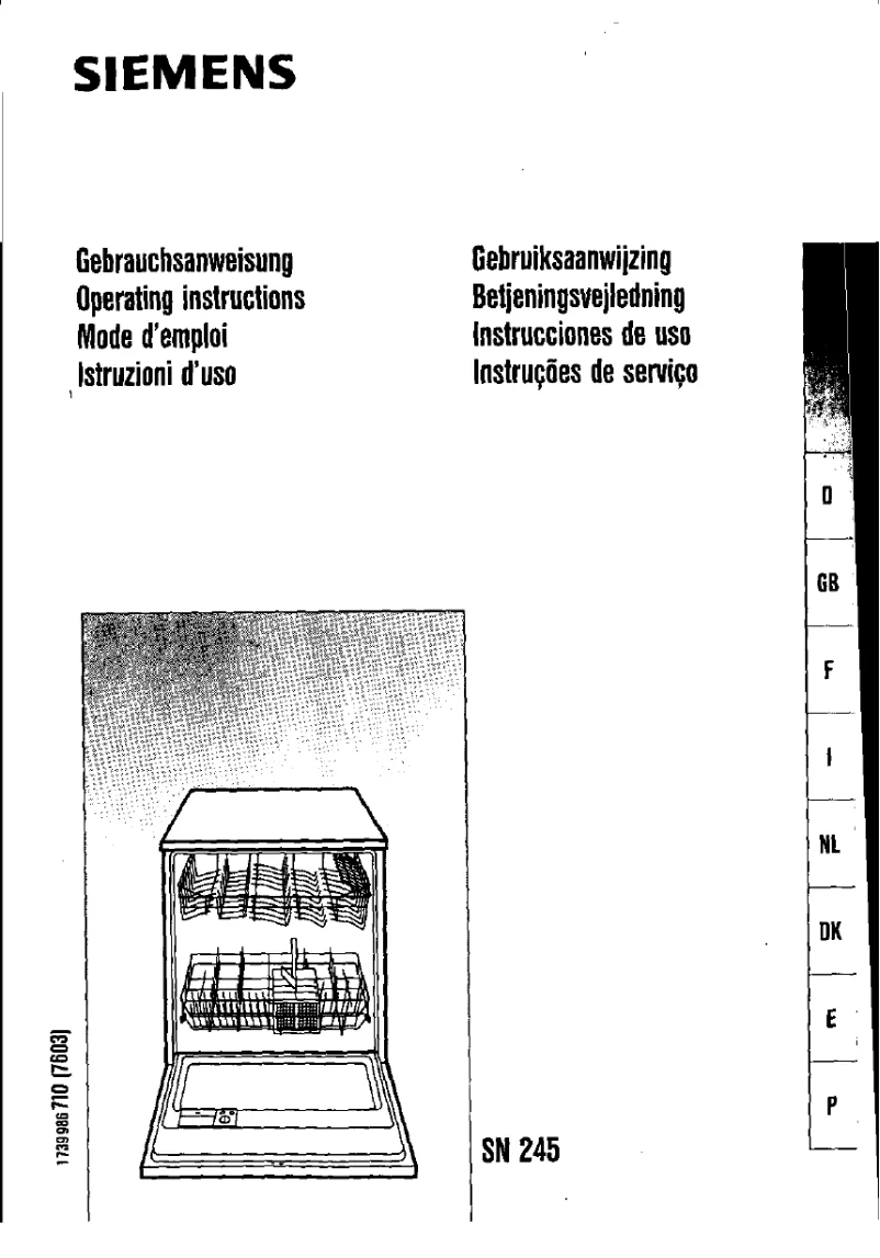 Page n°1 - Manuel utilisateur Siemens SN24500