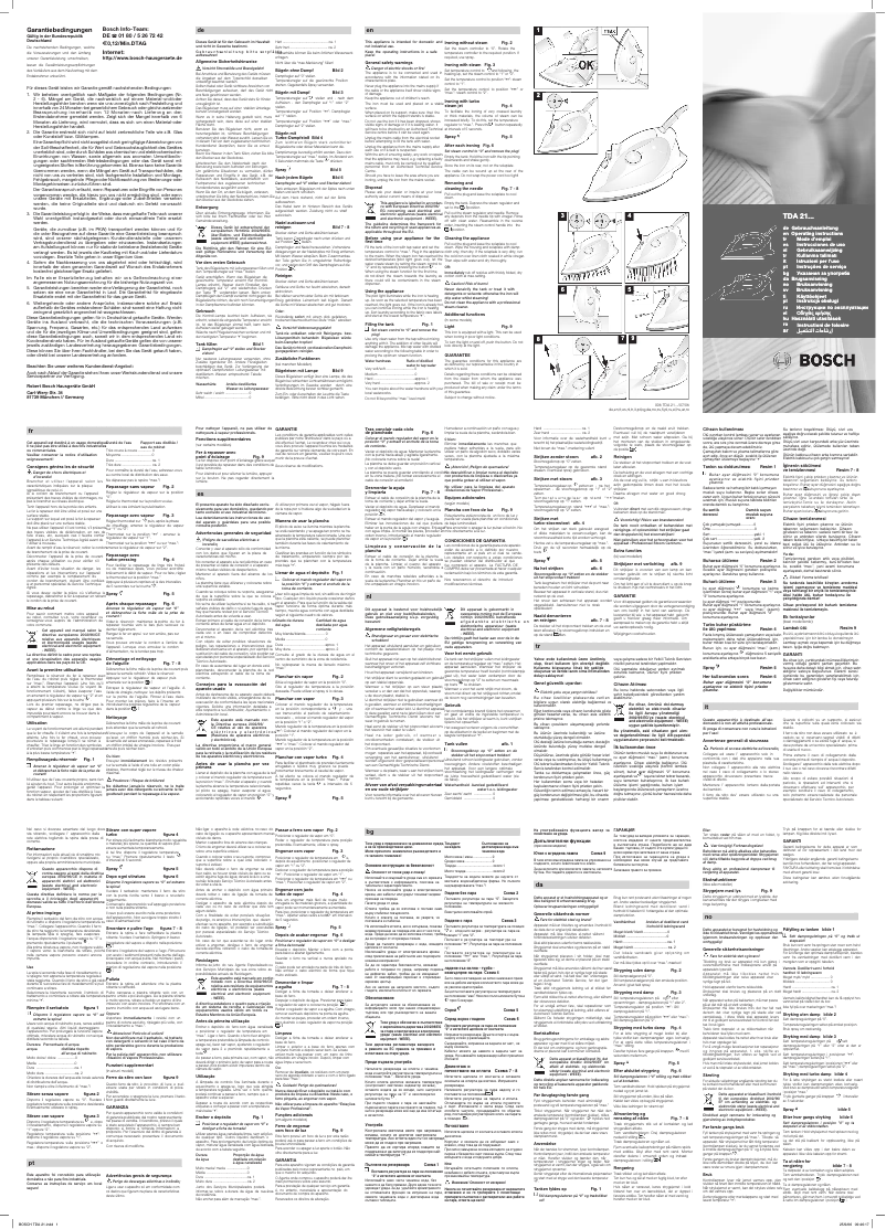 Page n°1 - Manuel utilisateur Bosch Sensixx II TDA 2138