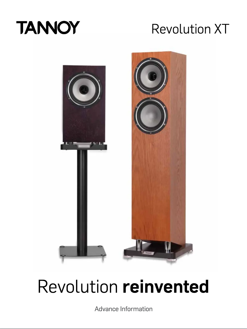 Page 1 de la notice Brochure Tannoy Revolution XT Mini