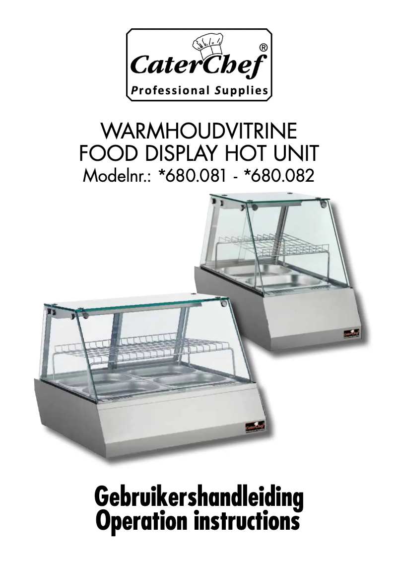 Page 1 de la notice Manuel utilisateur CaterChef 680081