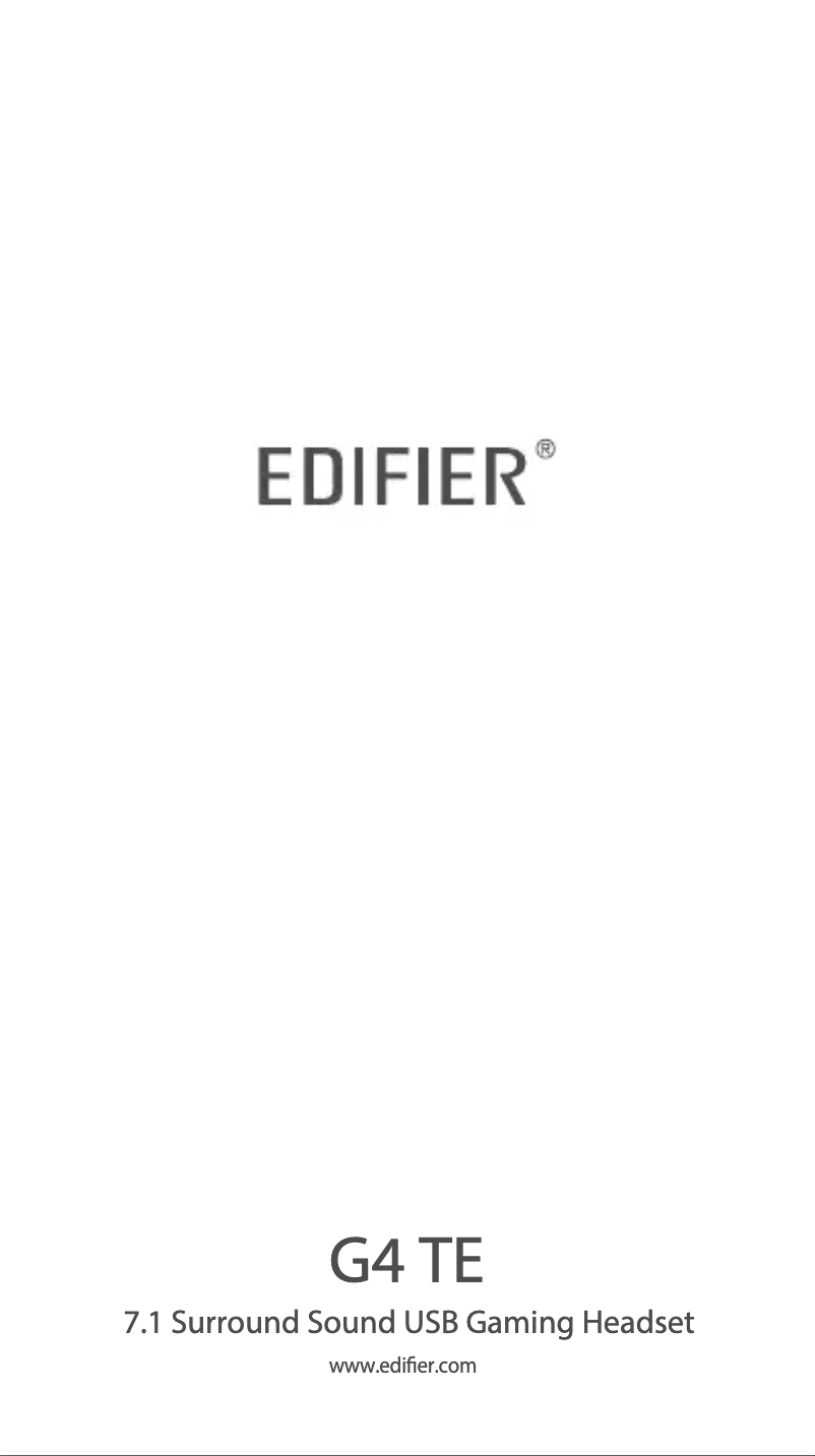 Image de la première page du manuel de l'appareil G4 TE