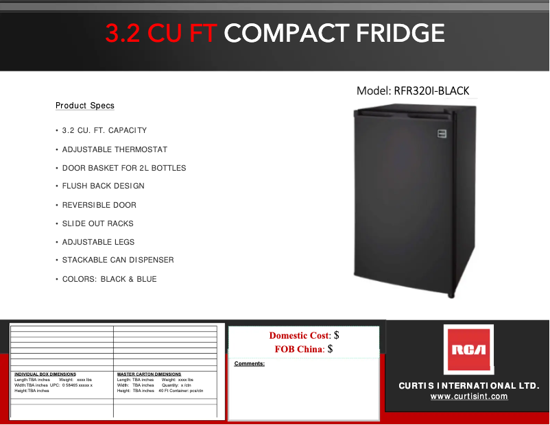 Page 1 de la notice Manuel utilisateur RCA RFR320