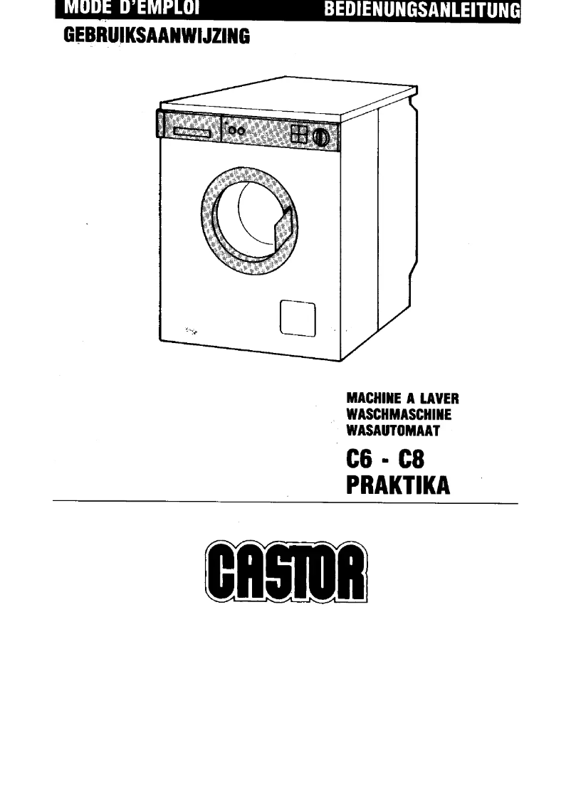 Page 1 de la notice Manuel utilisateur Castor C8 Praktika