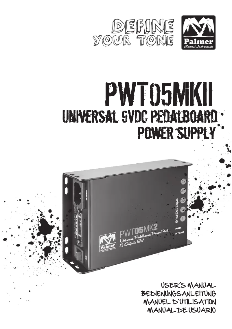 Image de la première page du manuel de l'appareil PWT05MK2