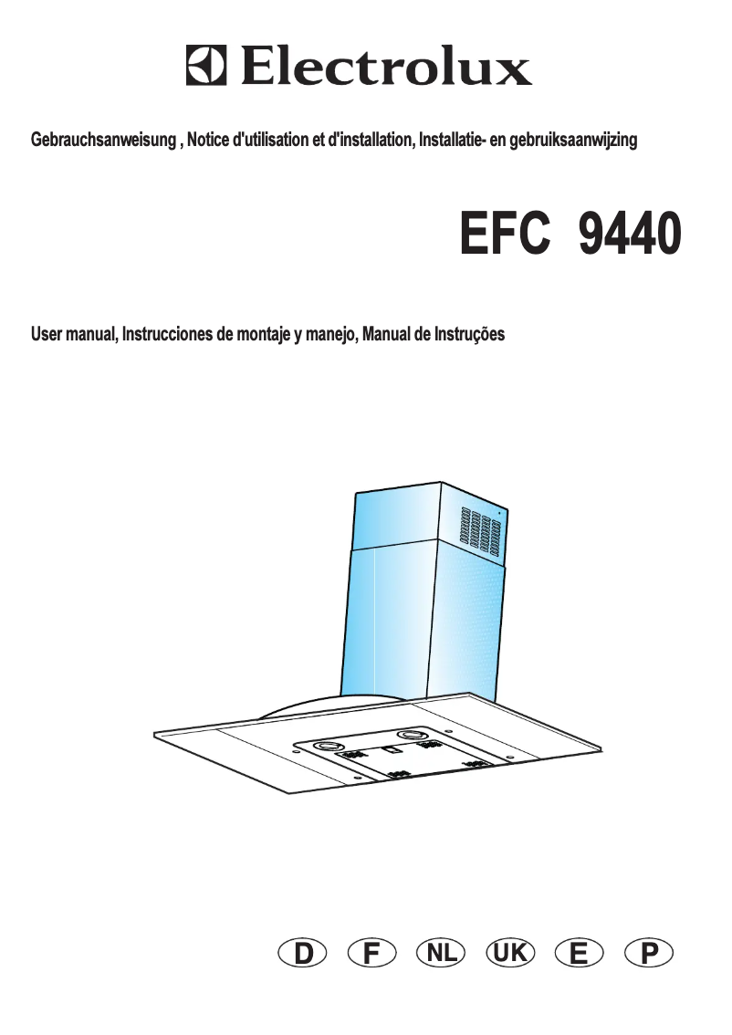 Page n°1 - Manuel utilisateur Electrolux EFC 9440