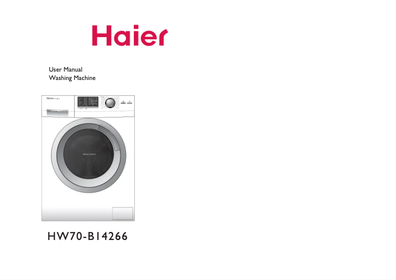 Página 1 del manual Manual de usuario Haier HW70-B14266 Intelius 150
