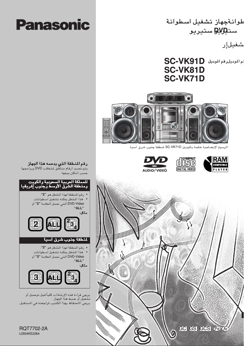 Page n°1 - Manuel utilisateur Panasonic SC-VK91D