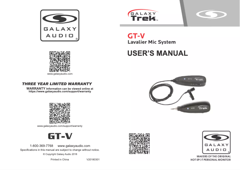 Page n°1 - Manuel utilisateur Galaxy Audio Trek GT-VX