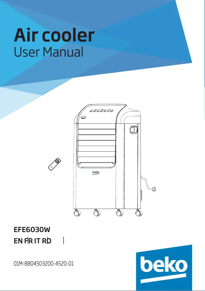 Page 1 de la notice Manuel utilisateur Beko EFE6030W