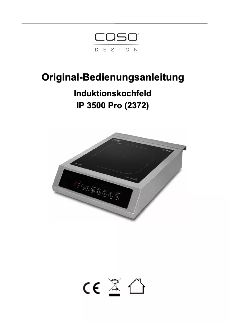 Página 1 del manual Manual de usuario Caso IP 3500 Pro