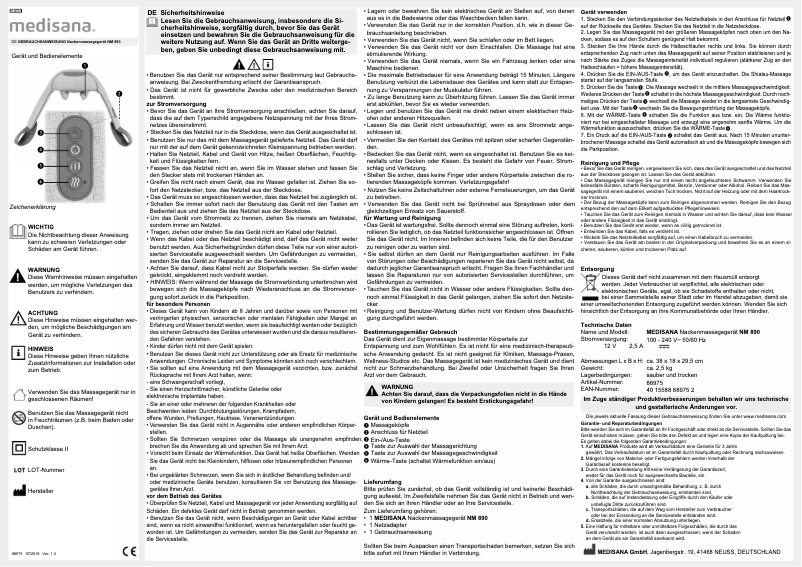 Image de la première page du manuel de l'appareil NM 890