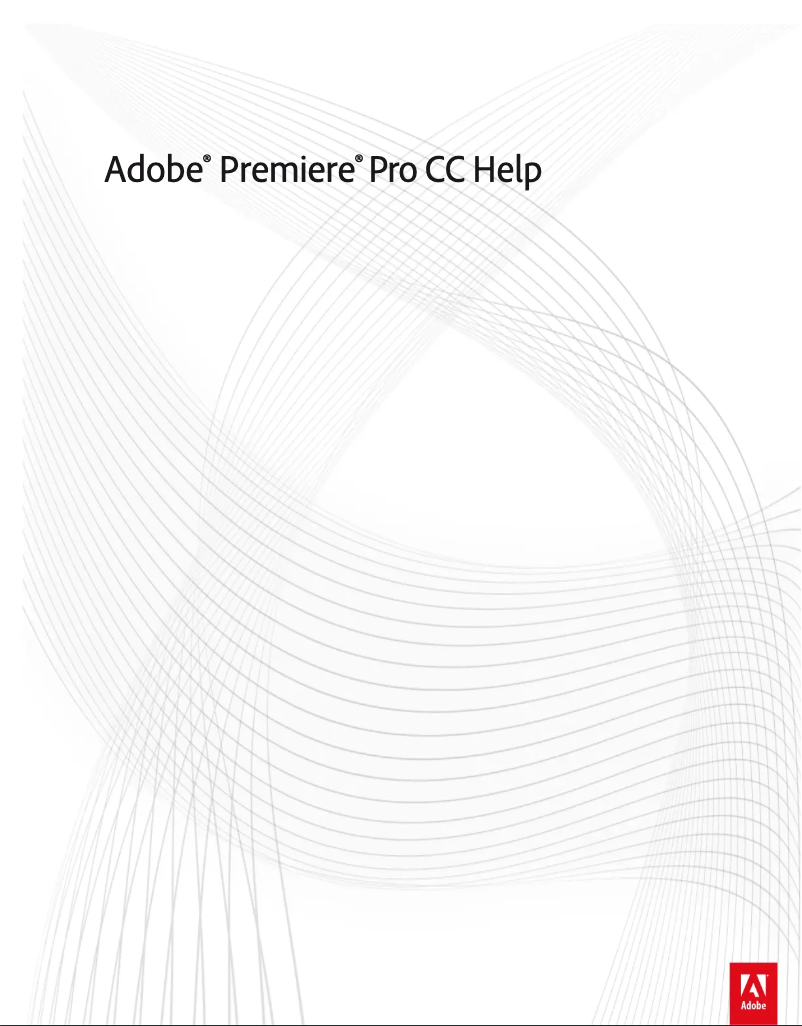 Page n°1 - Manuel utilisateur Adobe Premiere Pro CC