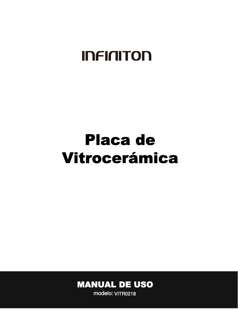 Page n°1 - Manuel utilisateur Infiniton VITRO218