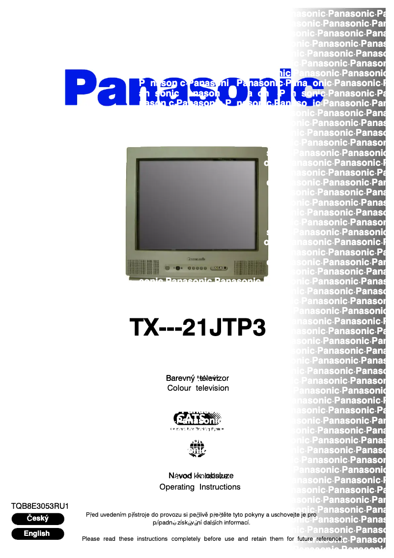 Page 1 de la notice Manuel utilisateur Panasonic TX-21JTP3