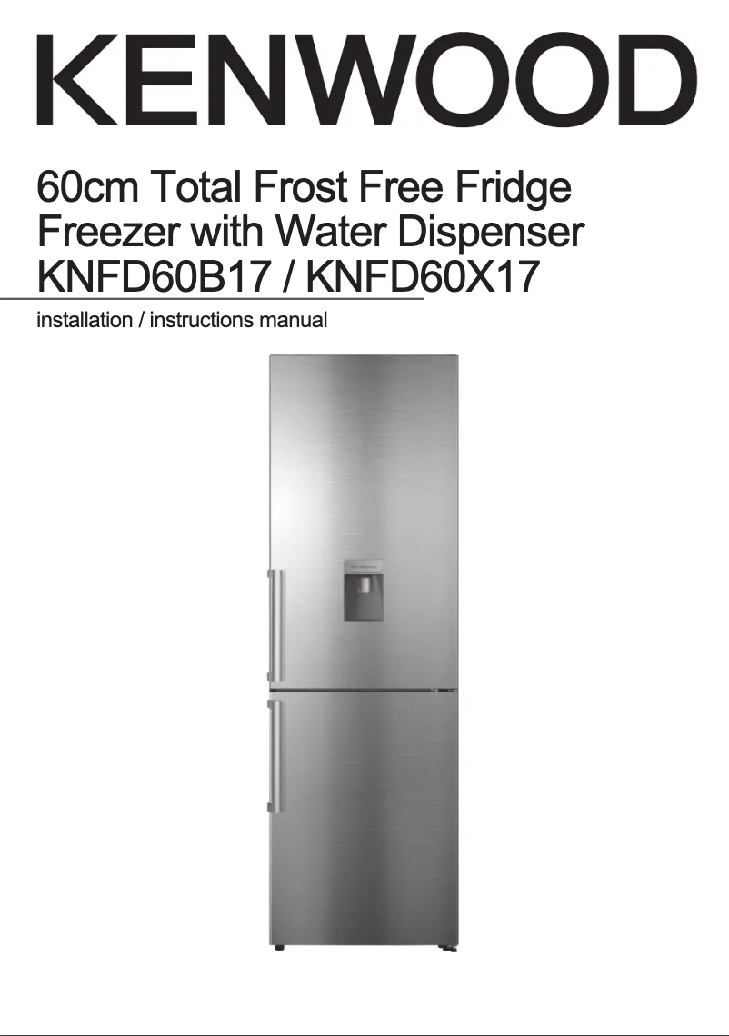 Page 1 de la notice Manuel utilisateur Kenwood KNFD60X17
