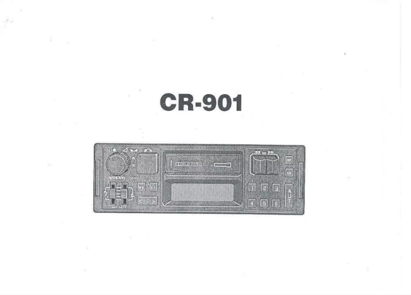 Page 1 of the manual User Manual Volvo CR-901